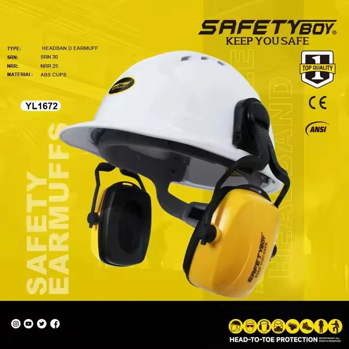 safety helmet with earmuff 4 safety helmet with earmuff 4